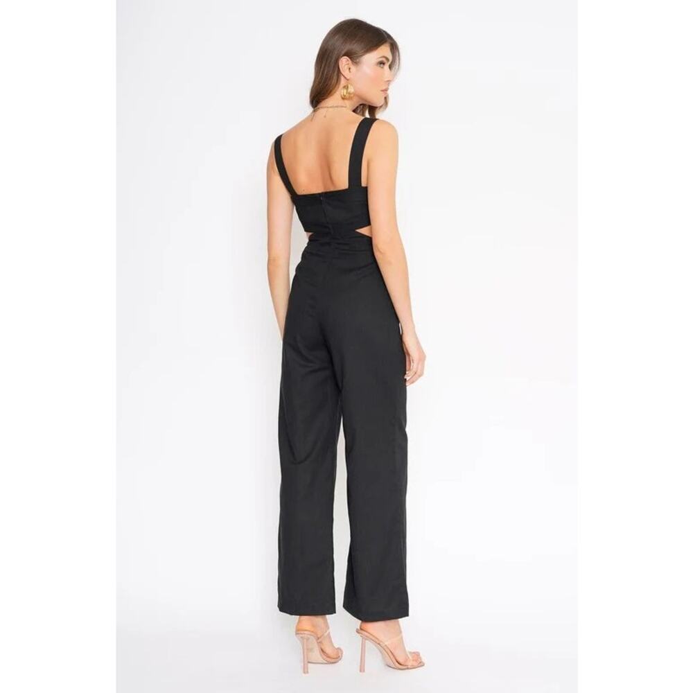 Hamilton Side Cut Out Wide Leg Jumpsuit Large - Picture 4 of 14